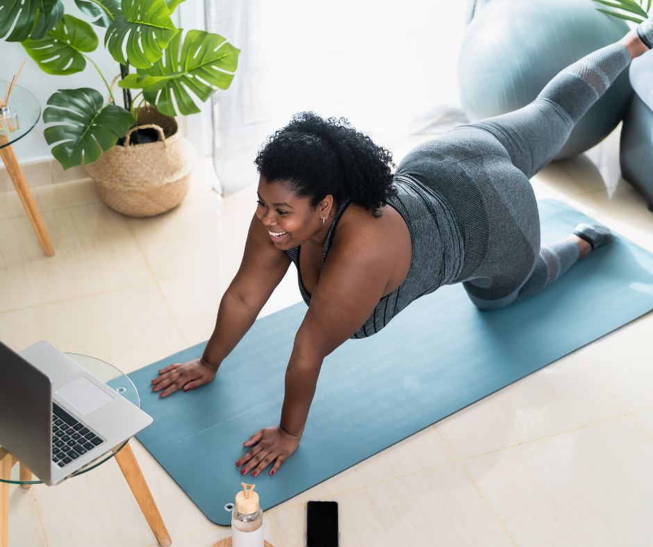 Person doing yoga